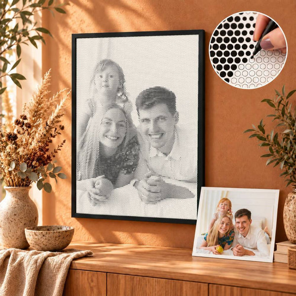 Dot painting van eigen foto - gemaakt in Nederland